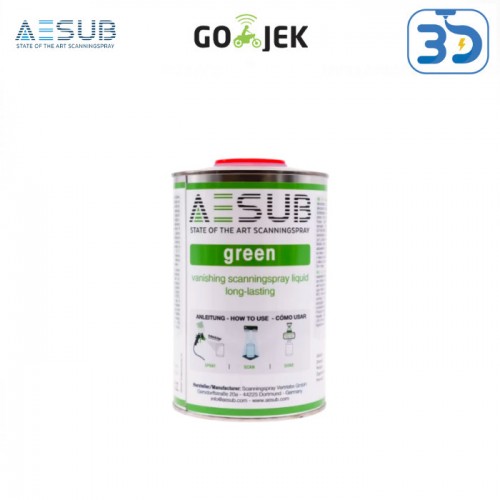 Original AESUB Green Low Cost Vanishing 3D Scanner Spray Shiny Part - CLEARANCE STOCK
